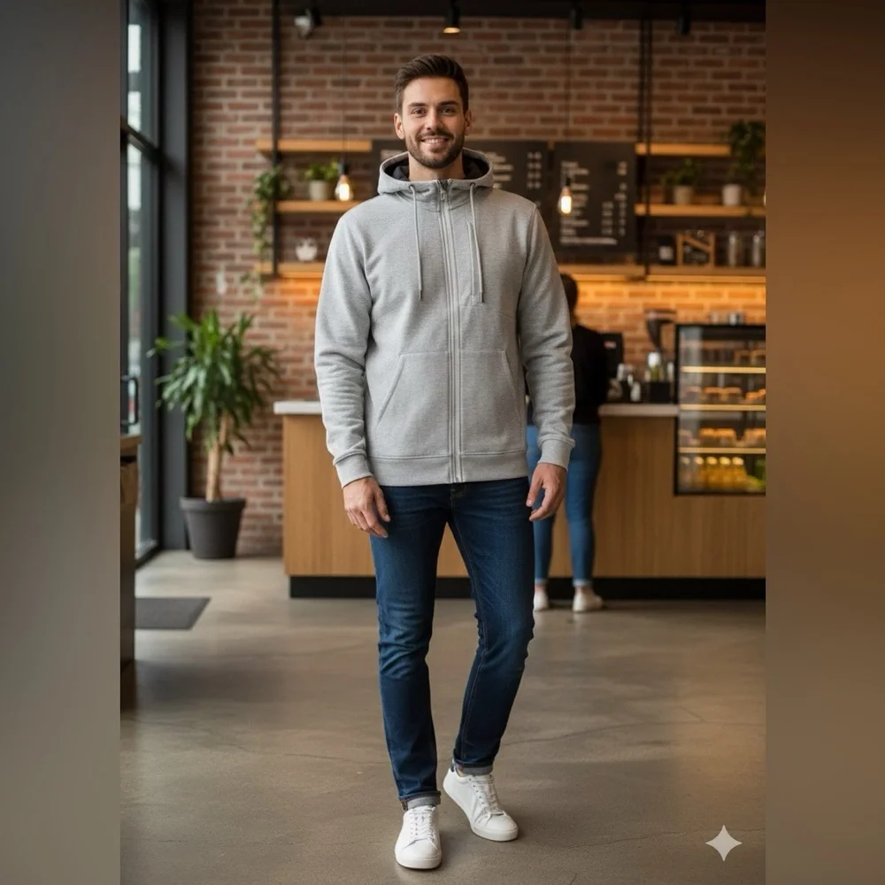Lululemon Men’s Medium Gray City Sweat Full Zip Hoodie Jacket